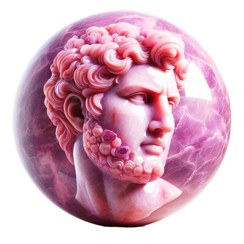 H&E サチャロカ アゼツライト 8.0mm玉 1粒売り 天然石ビーズ 丸玉