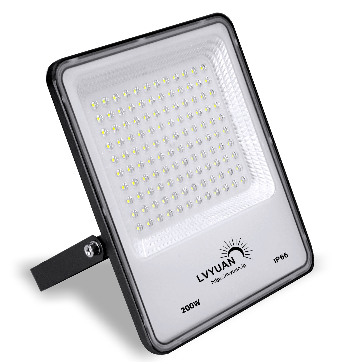 LVYUAN(リョクエン) 【超爆光 2個入 超軽量、薄型 PC素材】200W LED