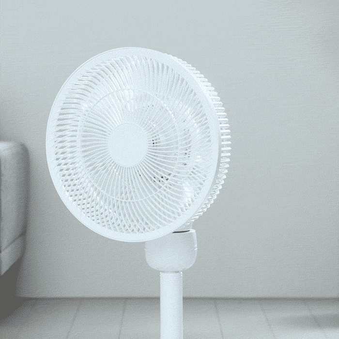 360°首振り DCモーター 扇風機 リモコン付き タイマー付き 高さ調節