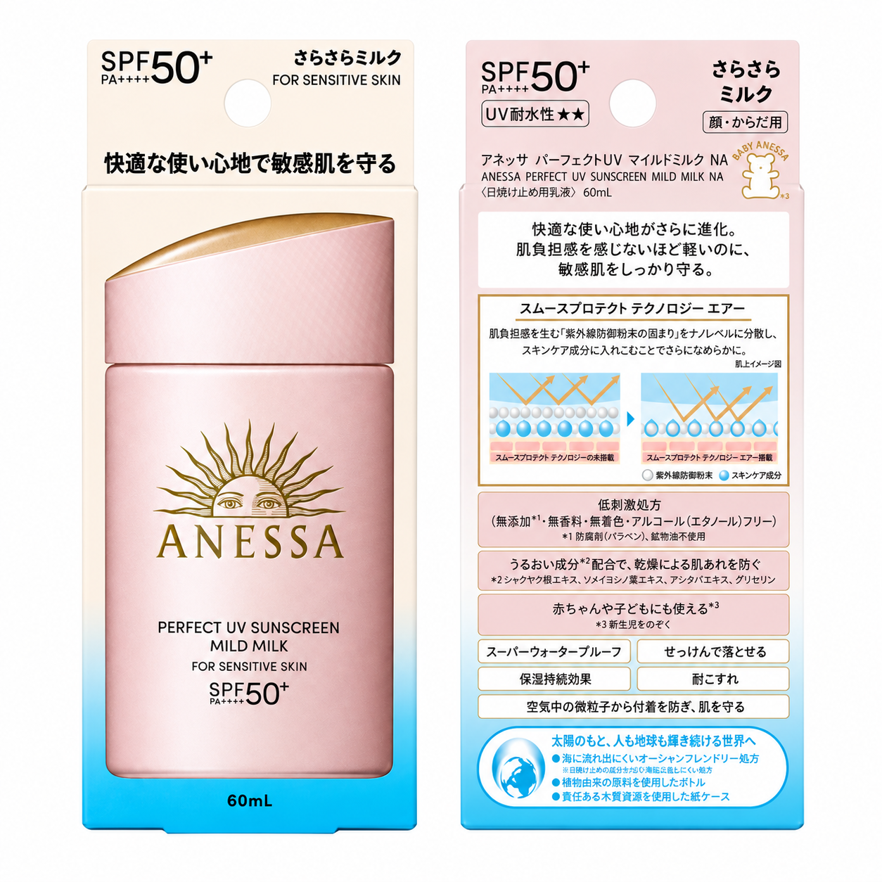 アネッサ 日焼け止め 60mL 選べる2種類 パーフェクトUV スキンケア