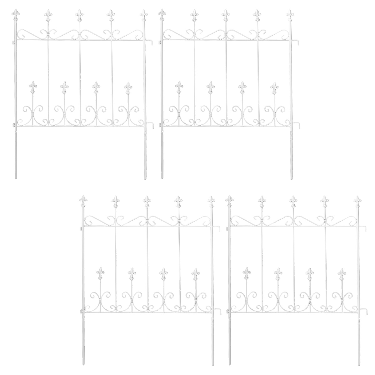 最新グッズがいっぱい ガーデンフェンス 4枚セット ミニタイプ
