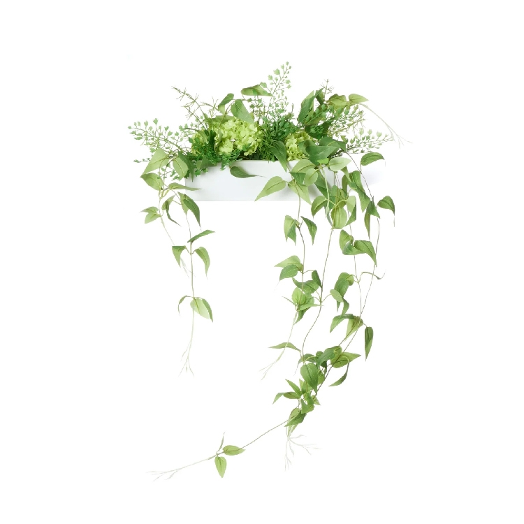 プリマ フェイクグリーン 棚 卓上 人工観葉植物 おしゃれ 蔦 ツタ 葉物