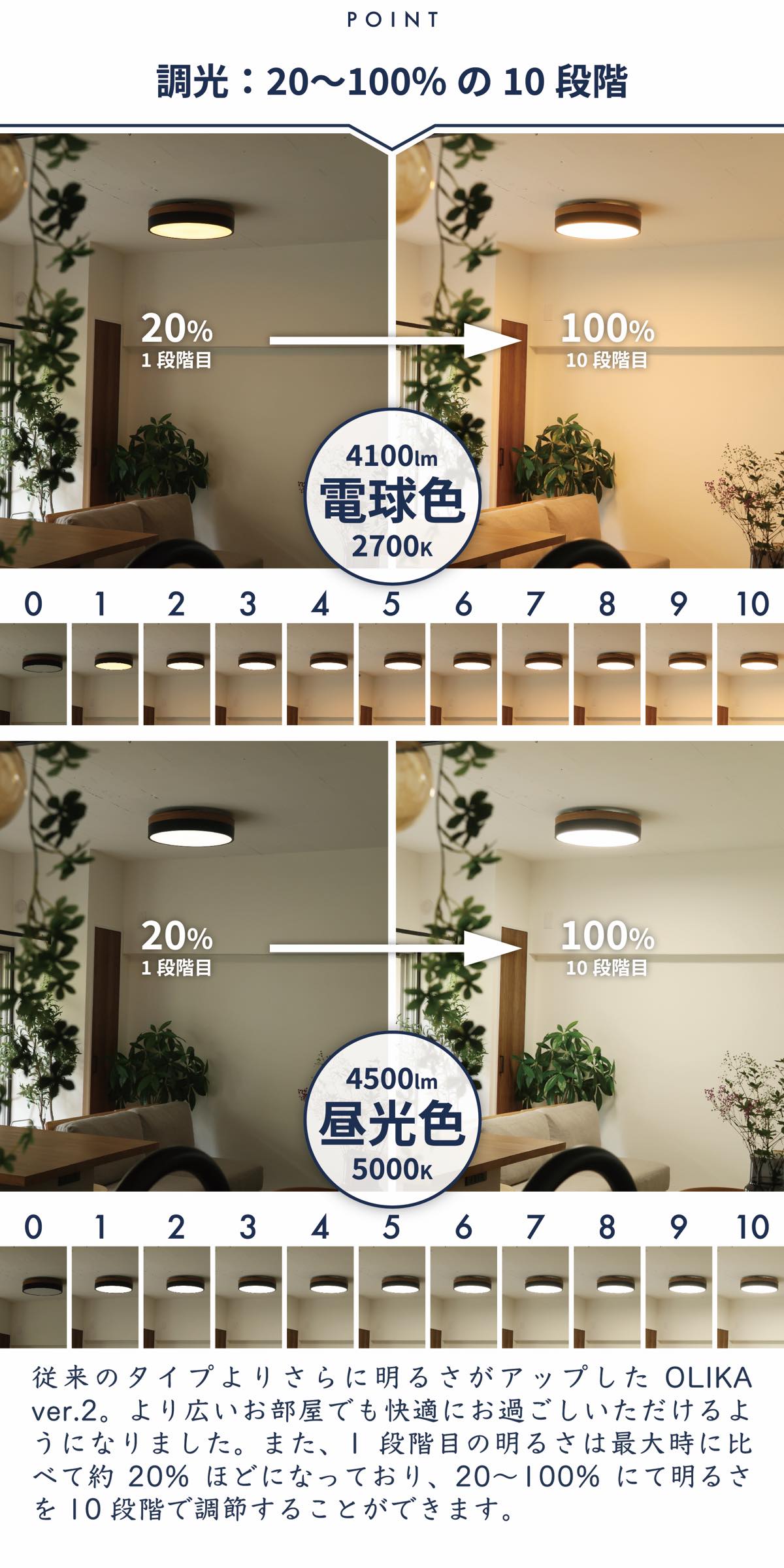 BRID（ブリッド） シーリングライト オークウッド OLIKA LED CEILING