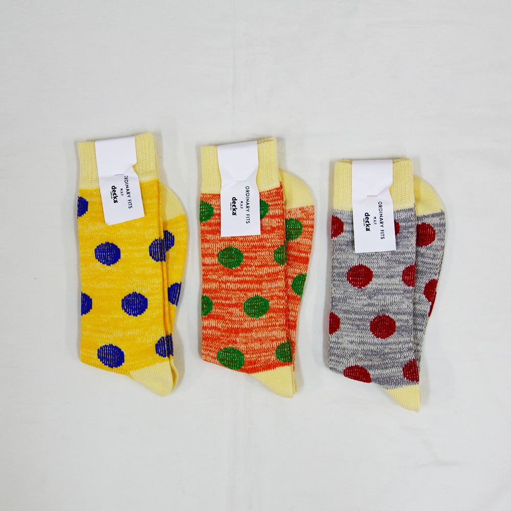 ORDINARY FITS (オーディナリーフィッツ) M.A.P SOX by decka Dots マップソックス バイ デッカ ドット｜lymeondish｜04