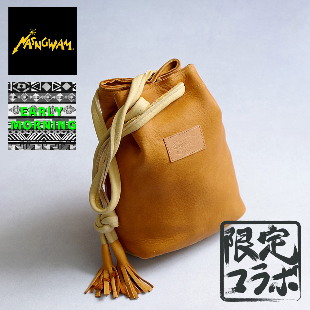 EARLY MORNING (アーリーモーニング) DEERSKIN WHISKY BAG ディアスキン ウィスキーバッグ ナスングワムコラボ