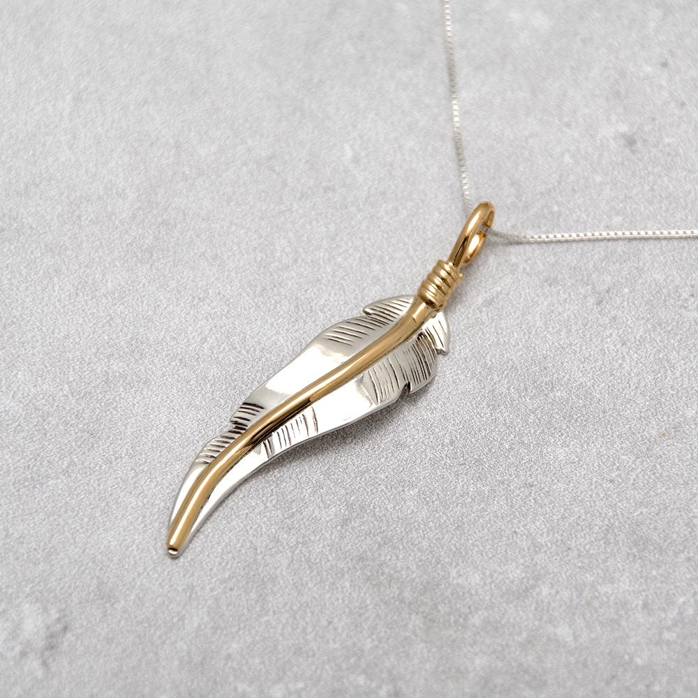 Indian Jewelry インディアンジュエリー Navajo Feather Necklace ANNE