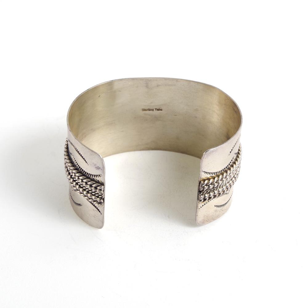 Indian Jewelry インディアンジュエリー Navajo Stampwork Widebangle