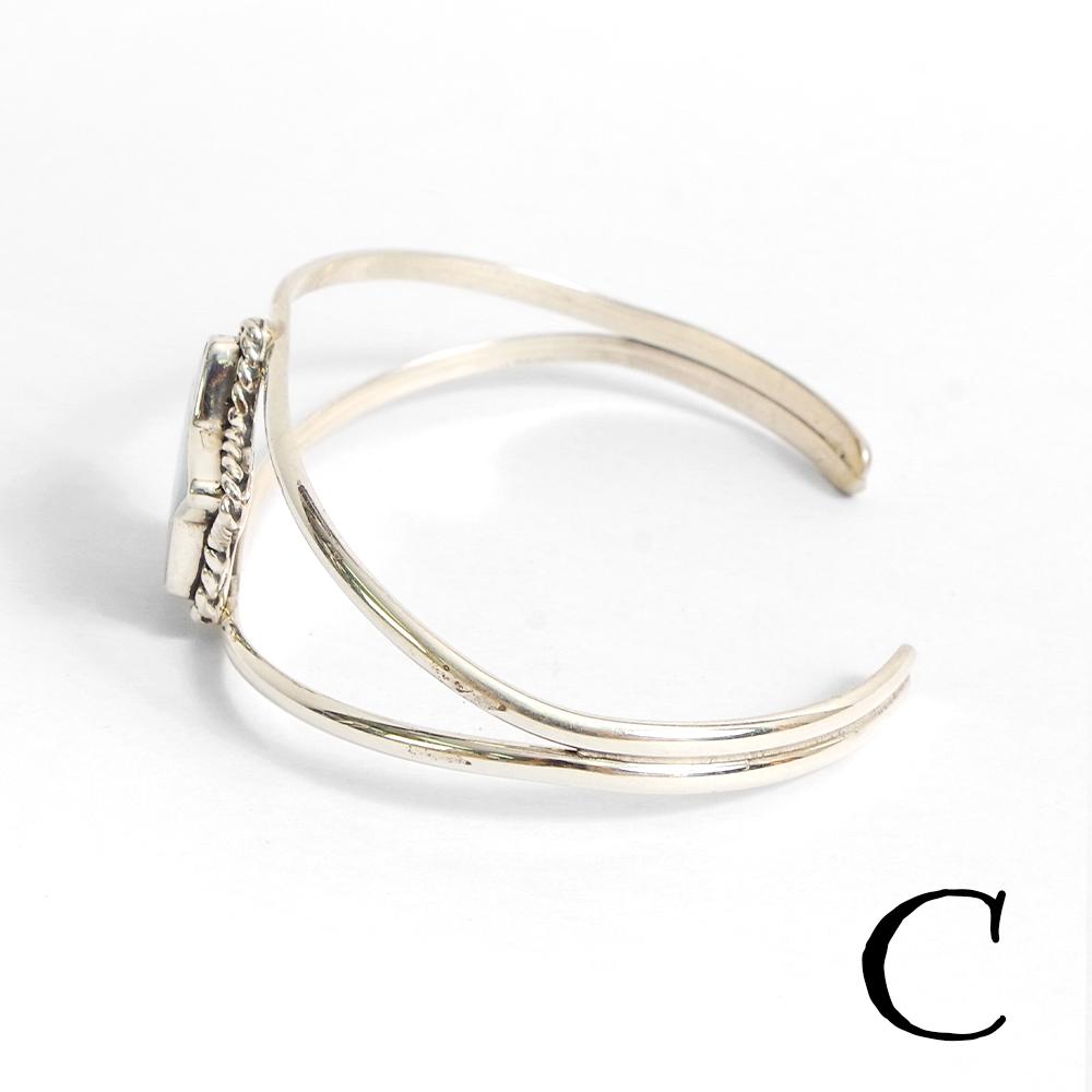 Indian Jewelry インディアンジュエリー Navajo Turquoise star bangle