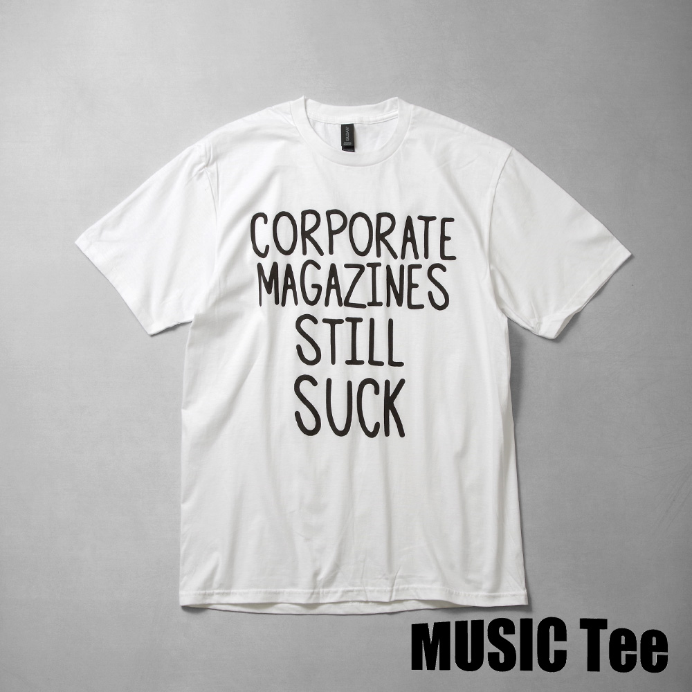 CORPORATE MAGAZINES STILL SUCK (As Worn By Kurt Cobain, NIRVANA) コーポレイトマガジン  ニルヴァーナ MUSIC Tee (ミュージックティー)