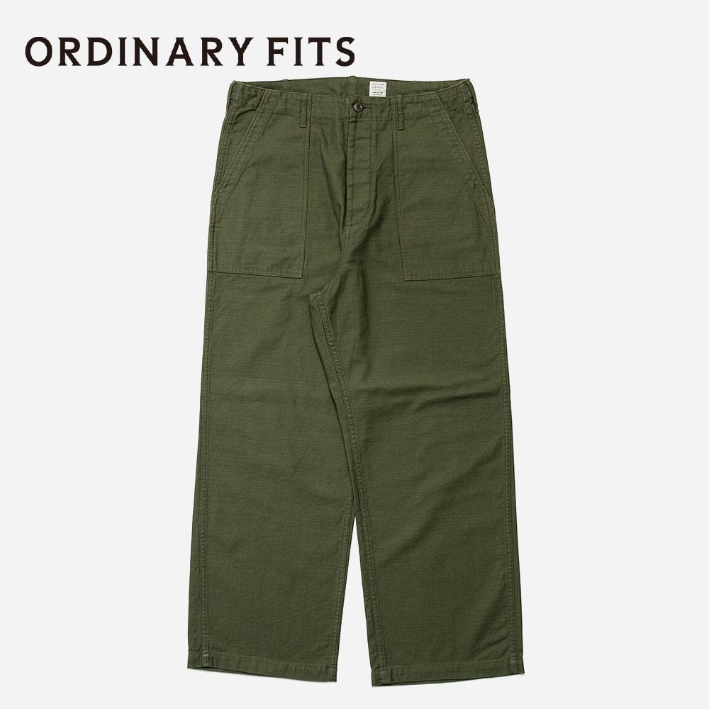 ＊a＊　Ordinary fitsコットンパイプファティーグパンツ Ordinary fits（オーディナリーフィッツ） 102 VINTAGE FATIGUE PANTS