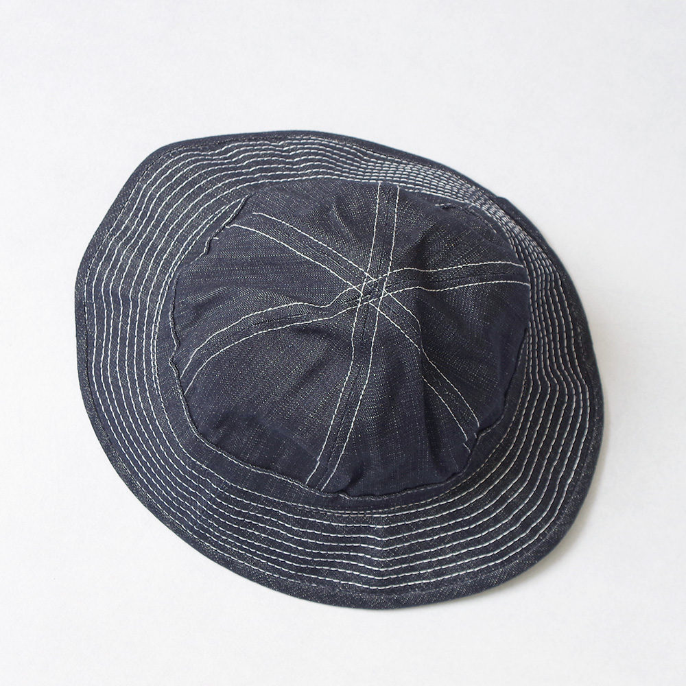 USA Made DEADSTOCK (アメリカ製デッドストック) USA製 DOME HAT Indigo Denim アメリカ製ドームハット インディゴデニム｜lymeondish｜04