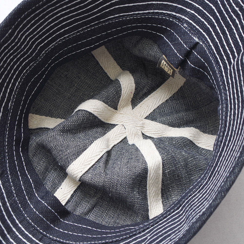 USA Made DEADSTOCK (アメリカ製デッドストック) USA製 DOME HAT Indigo Denim アメリカ製ドームハット インディゴデニム｜lymeondish｜07