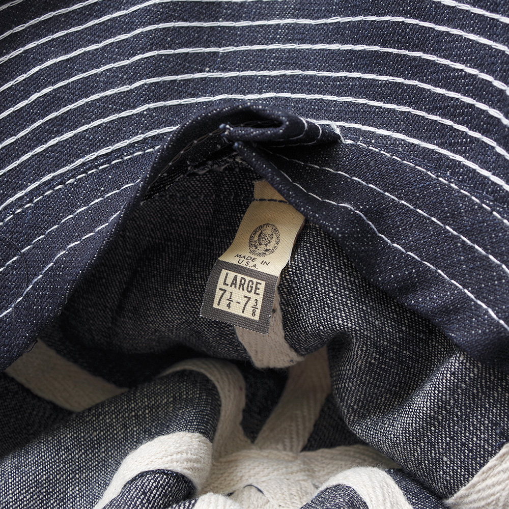 USA Made DEADSTOCK (アメリカ製デッドストック) USA製 DOME HAT Indigo Denim アメリカ製ドームハット インディゴデニム｜lymeondish｜08