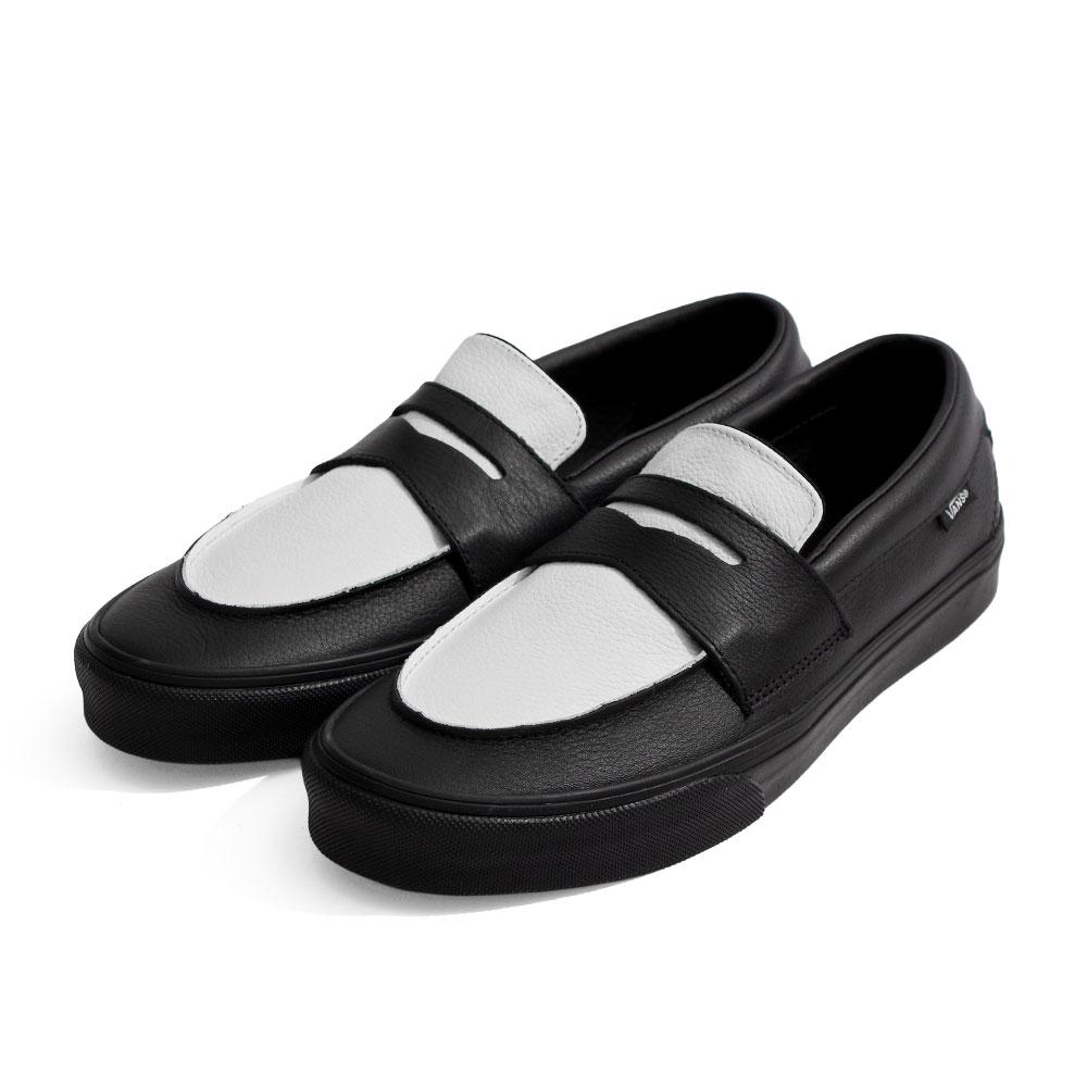 VANS（ヴァンズ） Loafer 53 WHITE×BLACK ローファー53 モノトーン