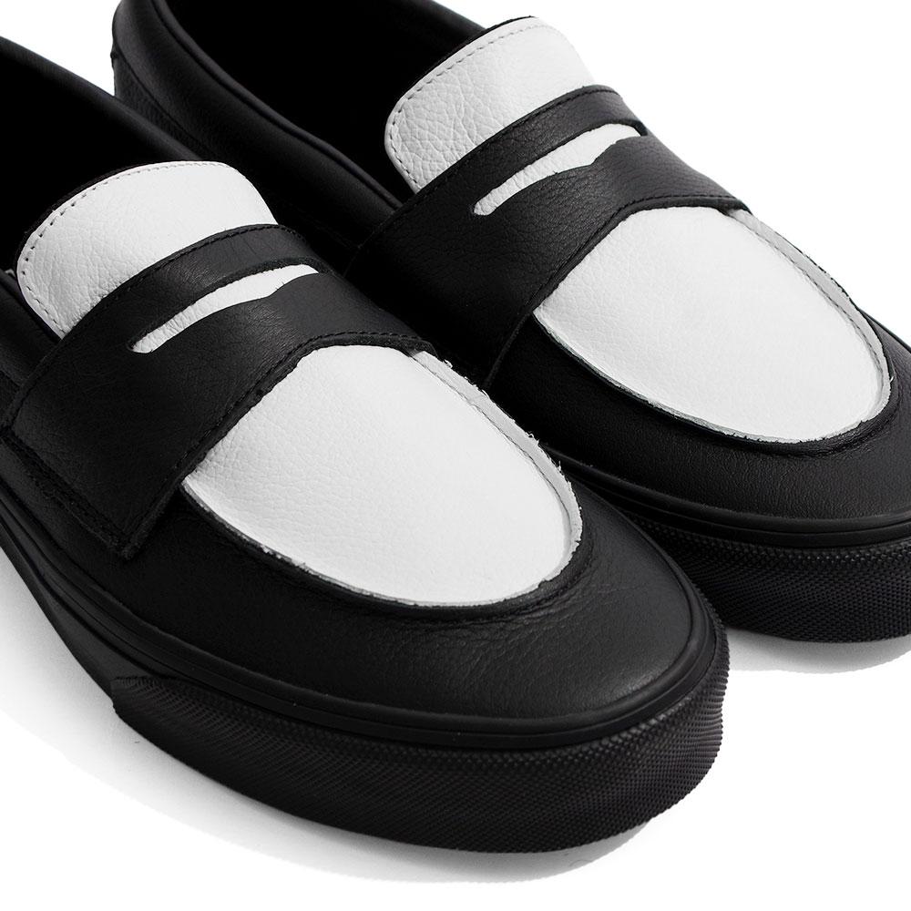 VANS（ヴァンズ） Loafer 53 WHITE×BLACK ローファー53 モノトーン