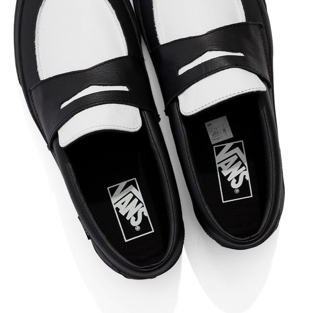 VANS（ヴァンズ） Loafer 53 WHITE×BLACK ローファー53 モノトーン