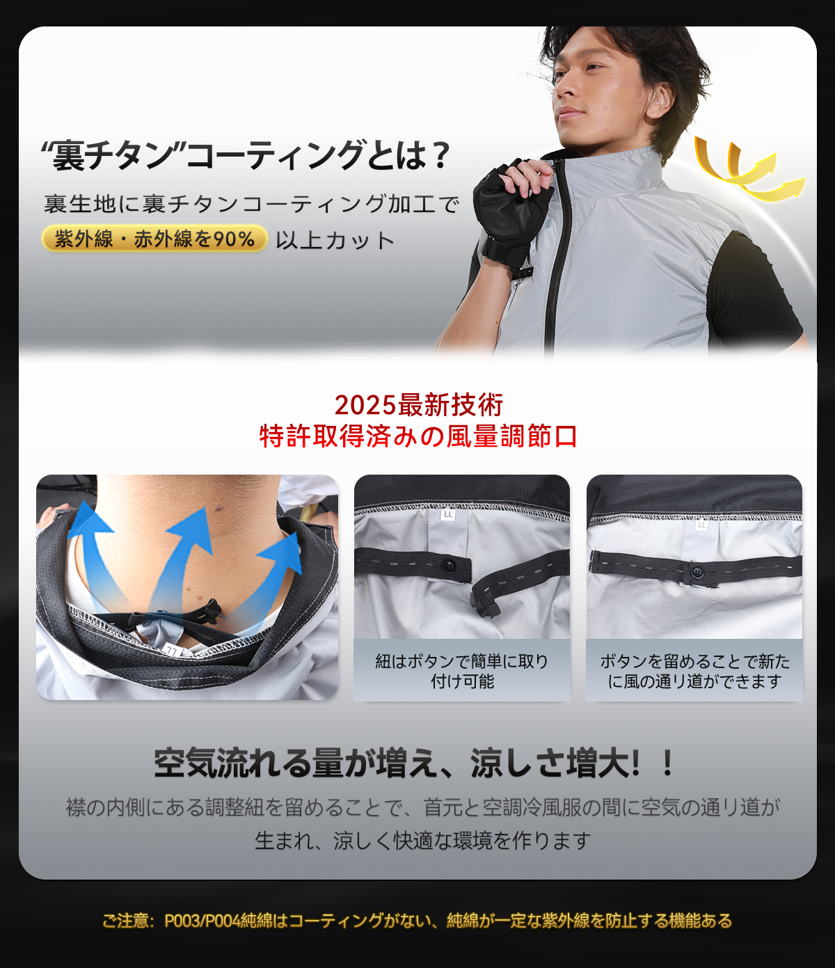 公式直営店・4色展開】 空調冷風服 2025年最新 24V/32V超高出力
