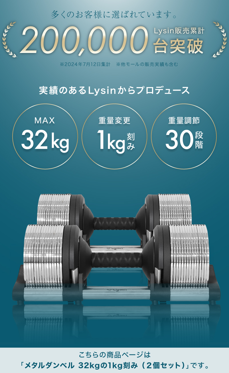 メタルダンベル 40kg 1個