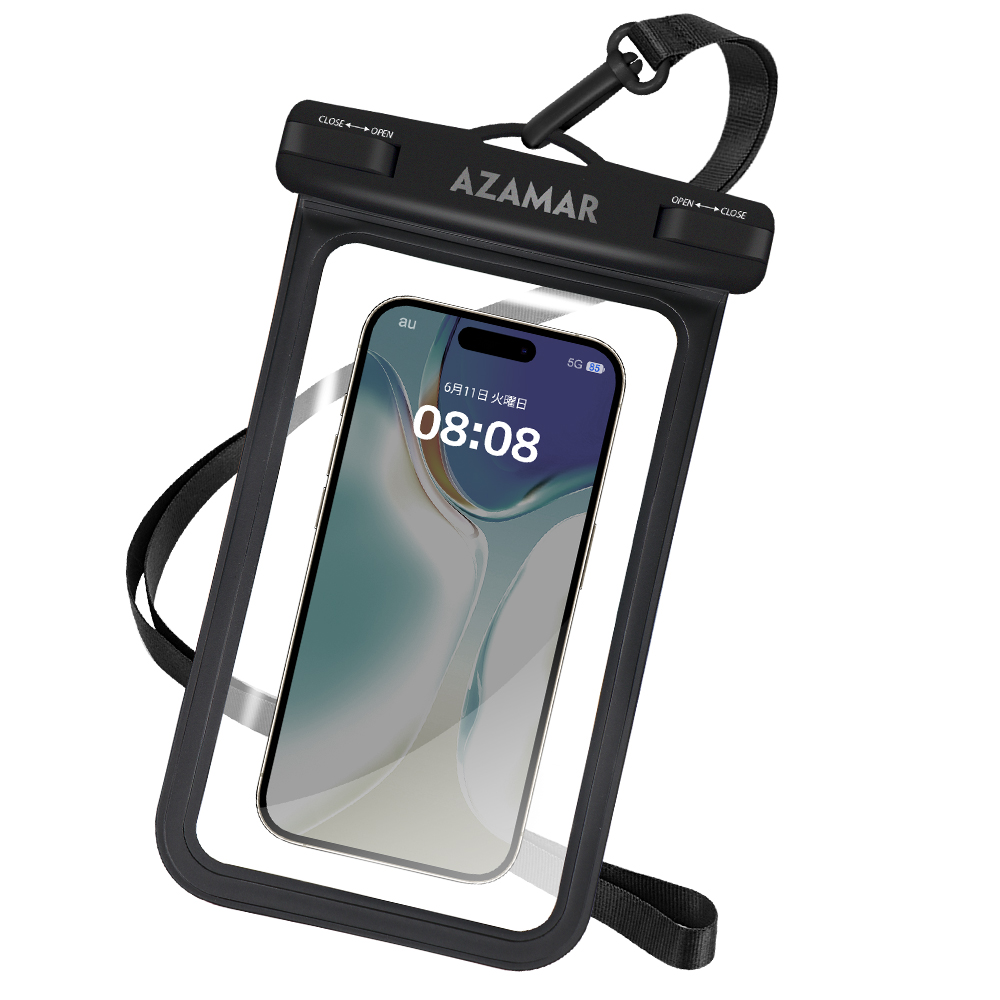 防水ケース スマホ防水ケース 防水スマホケース iphone 2個セット スマホ 操作可能 完全防水 IPX8認証 iPhone 顔認証 ネックストラップ付き 送料無料｜lzgp｜02
