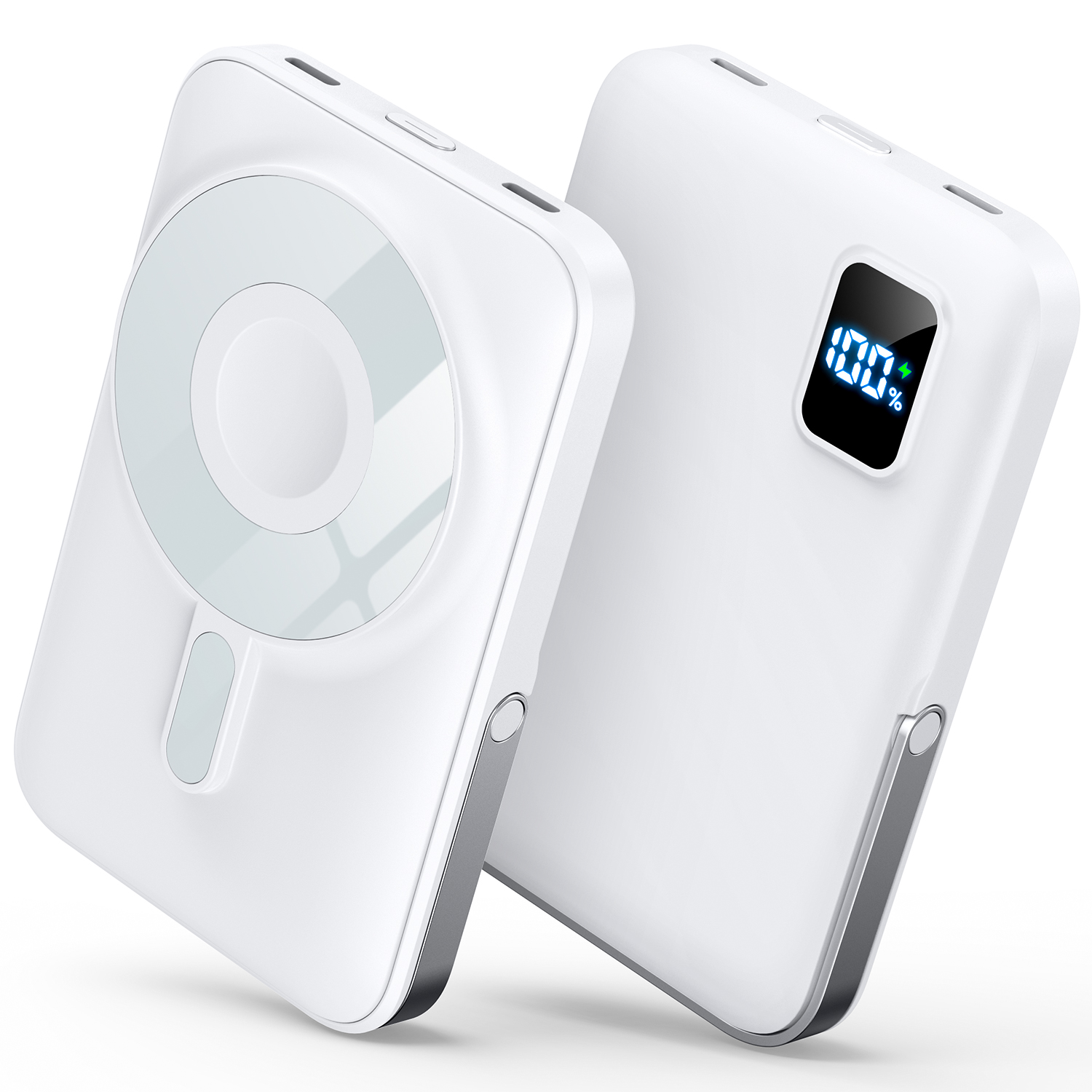 【新品未使用】MATERIK MagSafeモバイルバッテリー 10000mAh モバイルバッテリー MagSafe 燃えにくい ワイヤレス 磁気 準固体 軽量