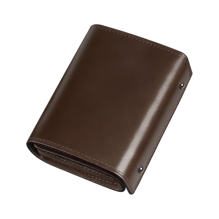 ミニ財布 栃木レザー メンズ 本革 牛革 コンパクト 二つ折り