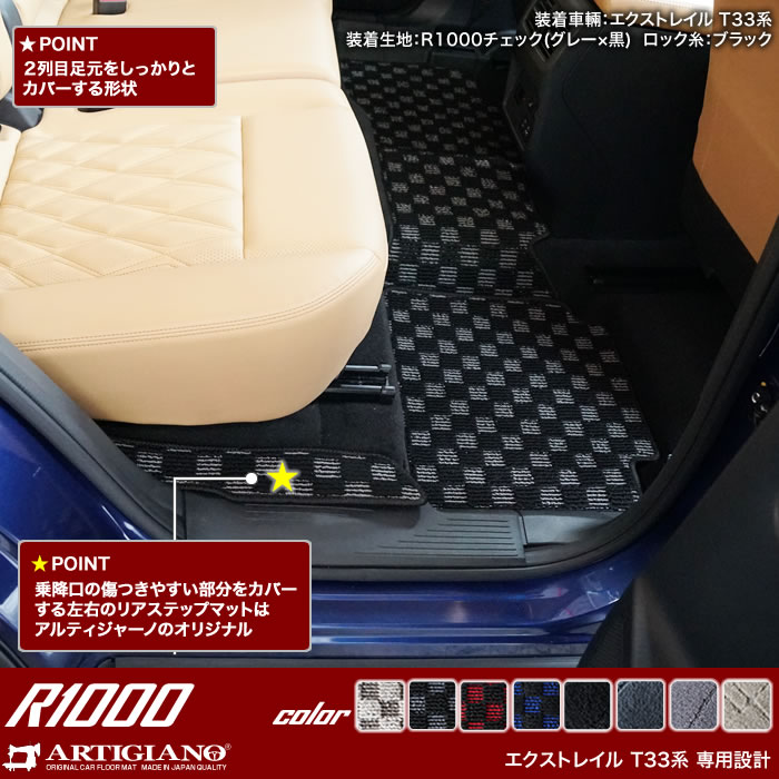 エクストレイル T33 フロアマット ラゲッジマット R1000シリーズ