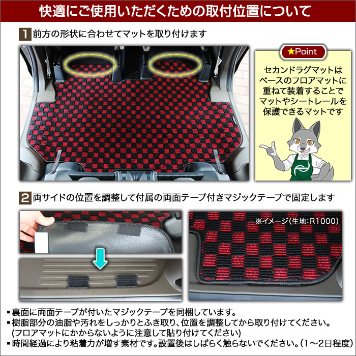 ホンダ N-BOX N-BOXカスタム JF3 JF4 セカンドラグマット R1000