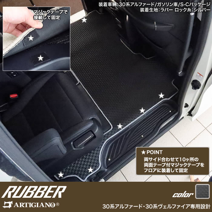 ヴェルファイア 30系 セカンドラグマット 2列目通路用マット