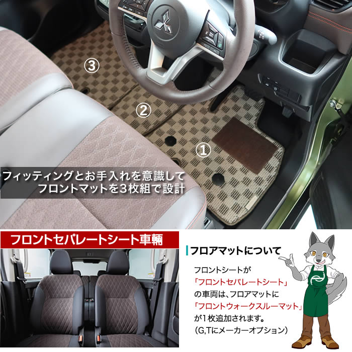 NISSAN（日産）　ルークス　フロアマットセット