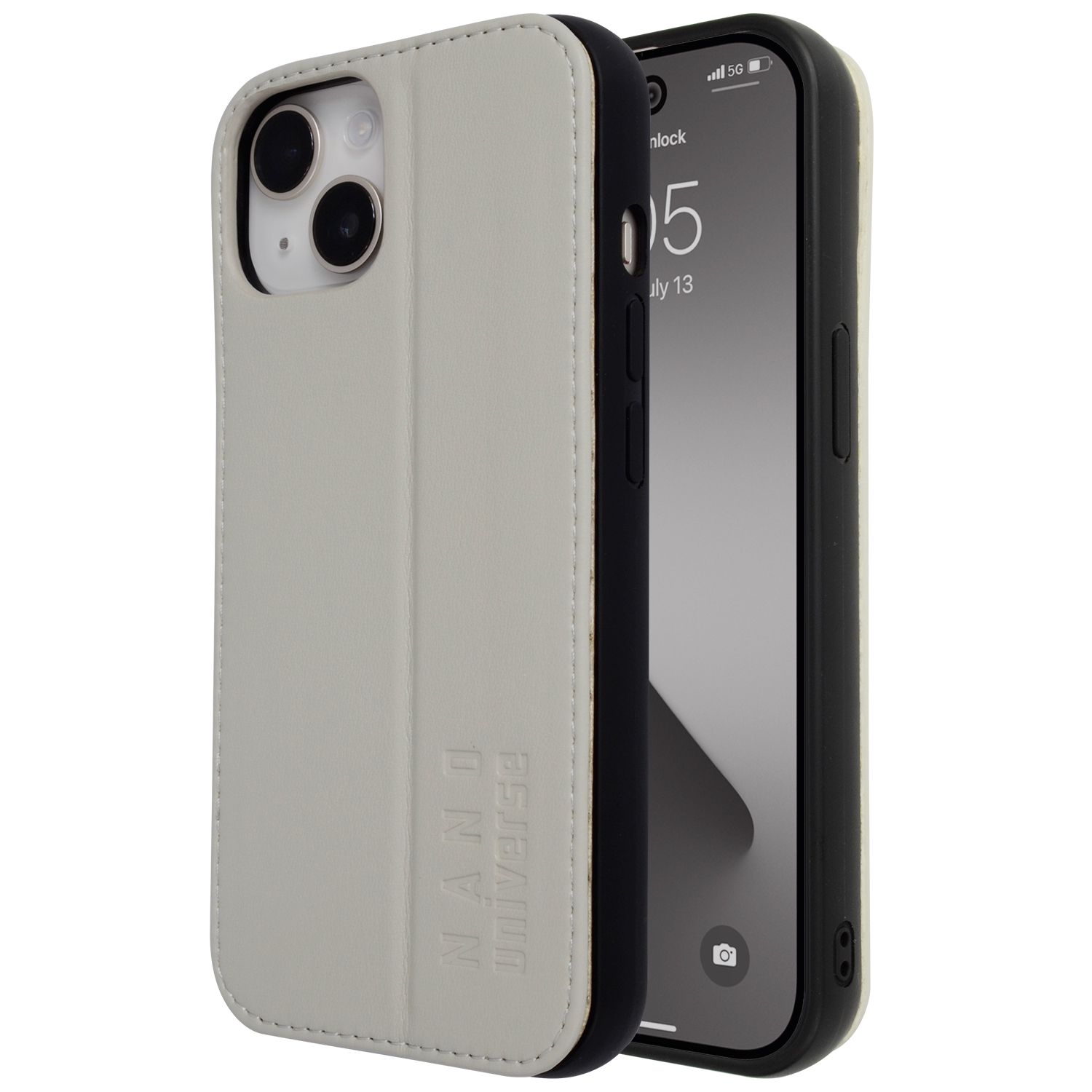 NANO universe（ナノ・ユニバース） iPhone15 ケース PUレザー