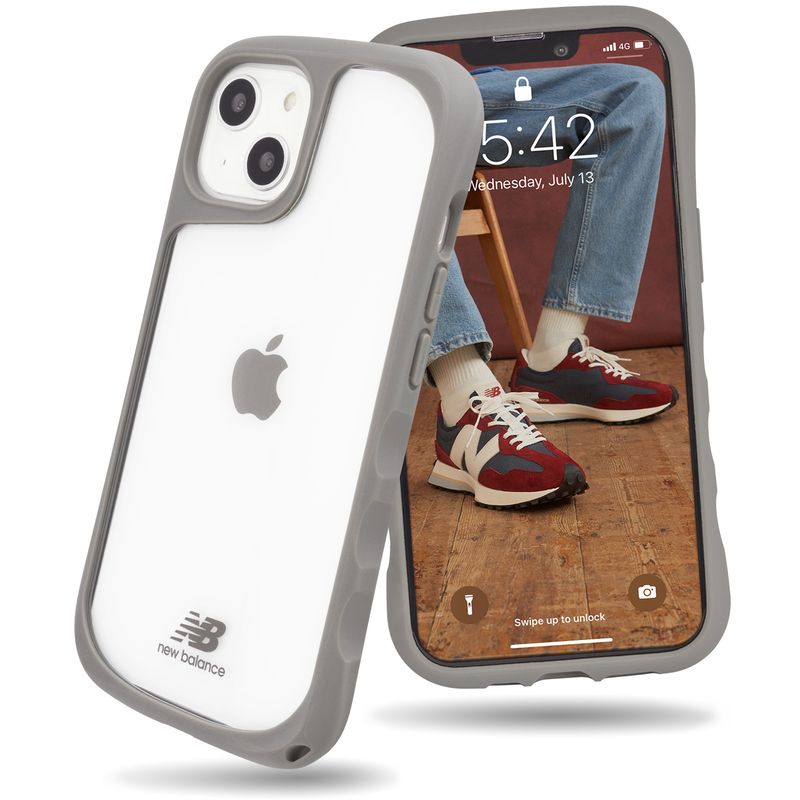 スマホケース iPhone15 クリア New Balance ニューバランス 耐衝撃ケース iPh...