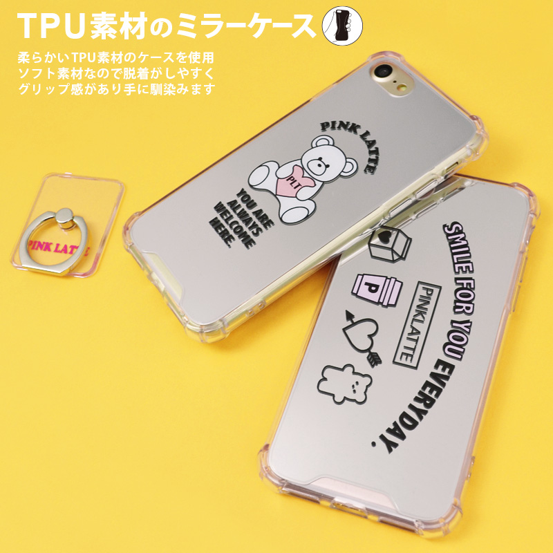 PINK-latte スマホケース iPhone SE3 SE2 8 7 6s 6 ピンクラテ