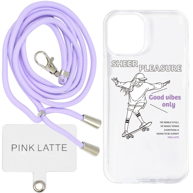 PINK-latte（ピンクラテ） スマホショルダーストラップ セット TPU