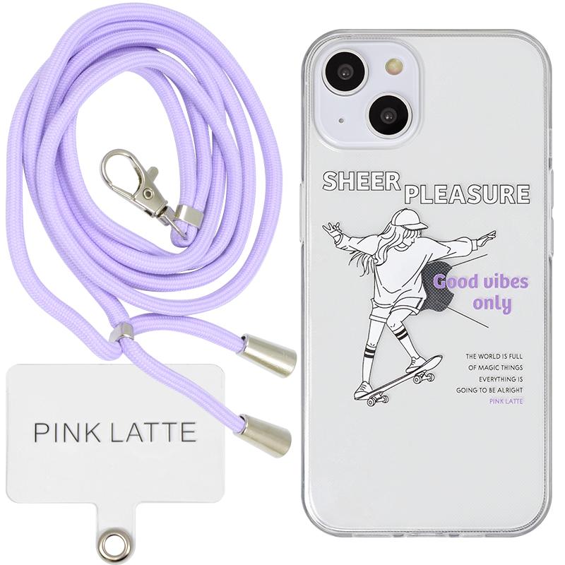 PINK-latte ピンクラテ スマホショルダーストラップ セット TPU