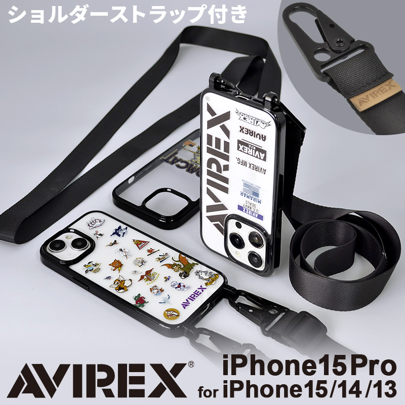 AVIREX iphone15 ケース クリア ブランド アヴィレックス avirex