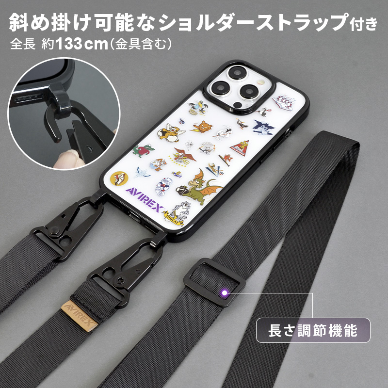 iphone15 ケース クリア ブランド AVIREX アヴィレックス avirex