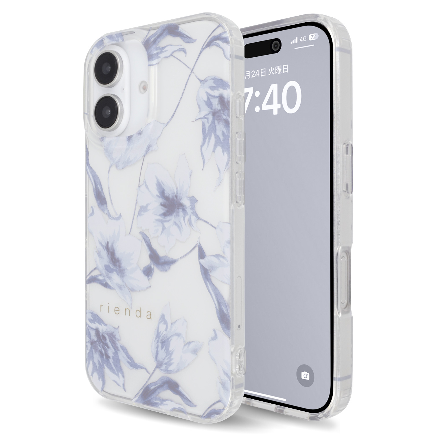 iPhone16 ケース クリア ブランド リエンダ rienda Dress Flower 花柄 クリア ケース iPhone16Pro ケース  iphone16 iphone16pro ケース スマホケース かわいい : ip-ri22 : iPhoneケース手帳型ならM-factory -  通販 - Yahoo!ショッピング