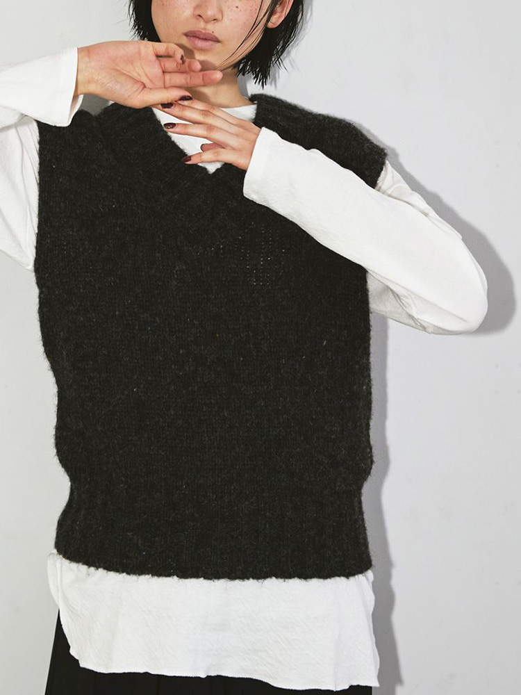 TODAYFUL LIFE's Mottle Yarn Knit Vest 12220520 ニットベスト 