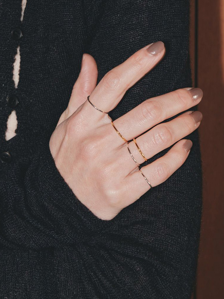 TODAYFUL トゥデイフル 即日発送 LIFE's ライフズ Thin Ring 5 Set