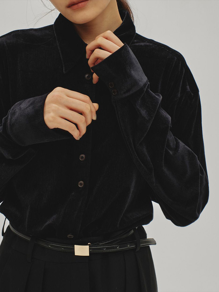 美品 Roundhem Velour Shirts TODAYFUL todayful Roundhem Velour Shirts