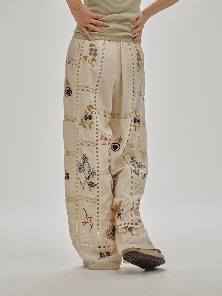 TODAYFUL Embroidery Patchwork Trousers新品 TODAYFUL Embroidery Patchwork Trousers - メルカリ