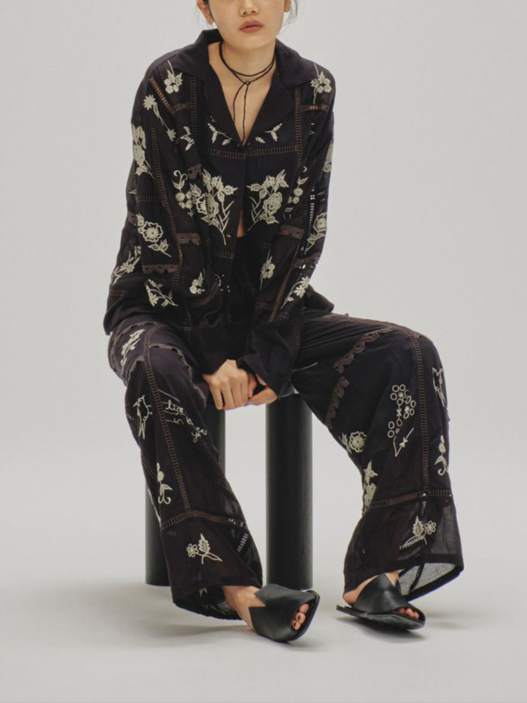 Embroidery Patchwork Trousers エクリュ38 TODAYFUL(トゥデイフル) / Life's online store（ライフズ