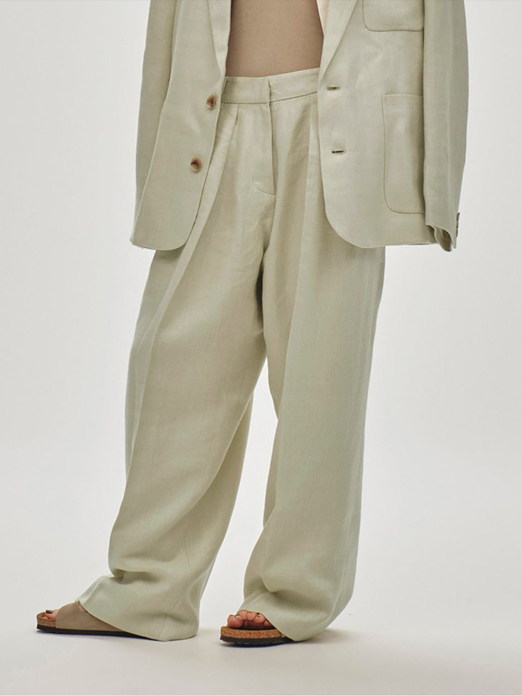 パンツ TODAYFUL Tuck Linen Trousers 38 セール】TODAYFUL Tuck Linen Trousers タックリネントラウザー