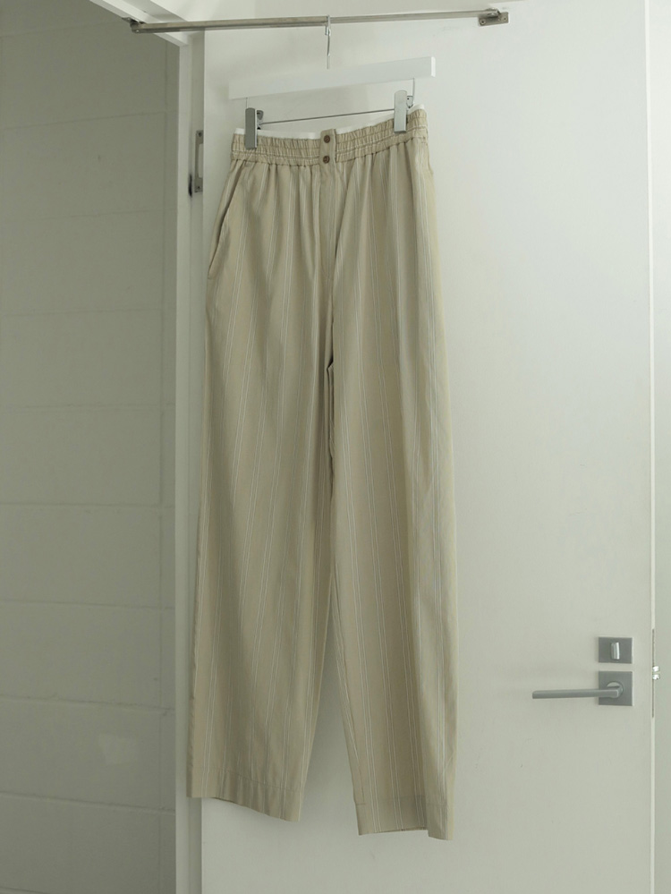 anuke 【SALE】 アンヌーク 即日発送 Stripe Rough Pants