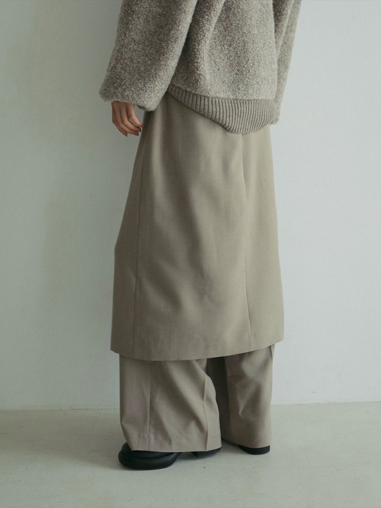 anuke（アンヌーク） 【SALE】anuke 即日発送 Wrap Skirt Pants