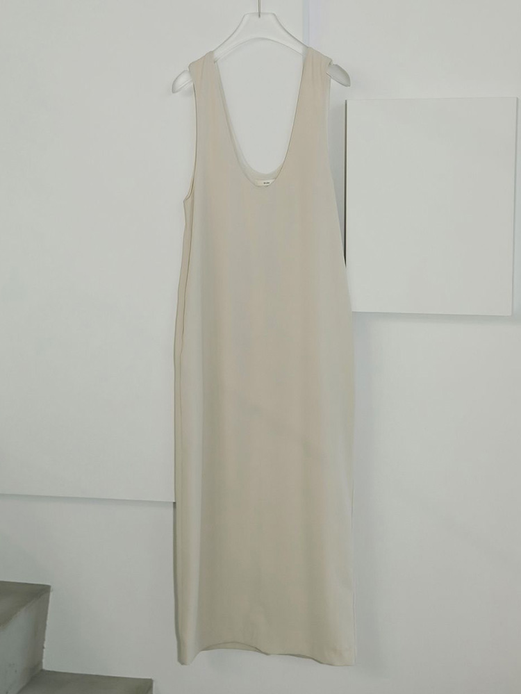 anuke（アンヌーク） 即日発送 Twill Uneck Onepiece 62510306 ツイルU