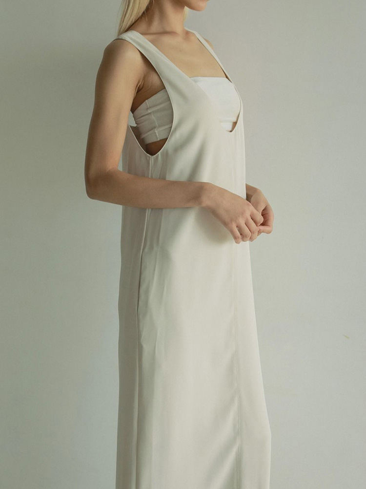 anuke（アンヌーク） 即日発送 Twill Uneck Onepiece 62510306 ツイルU