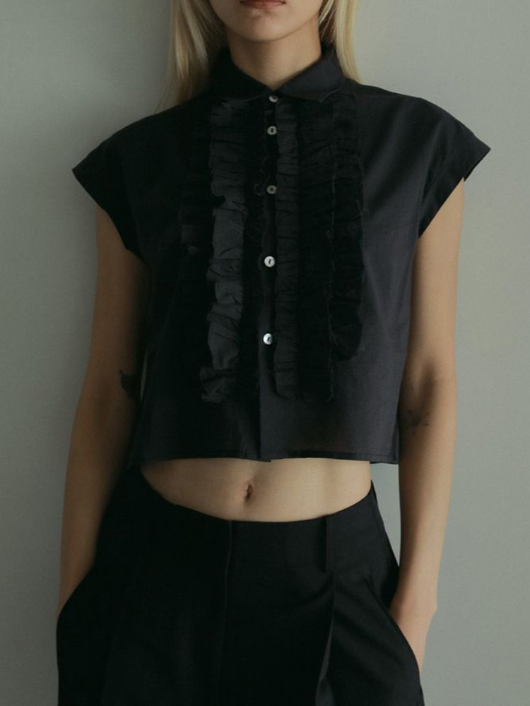 anuke フリルトップス anuke（アンヌーク） 【SALE】アンヌーク 即日発送 Sleeveless Frill