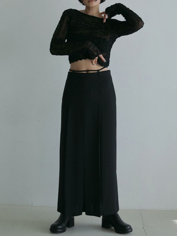 anuke アンヌーク 即日発送 Shirring Short Knit 62510501
