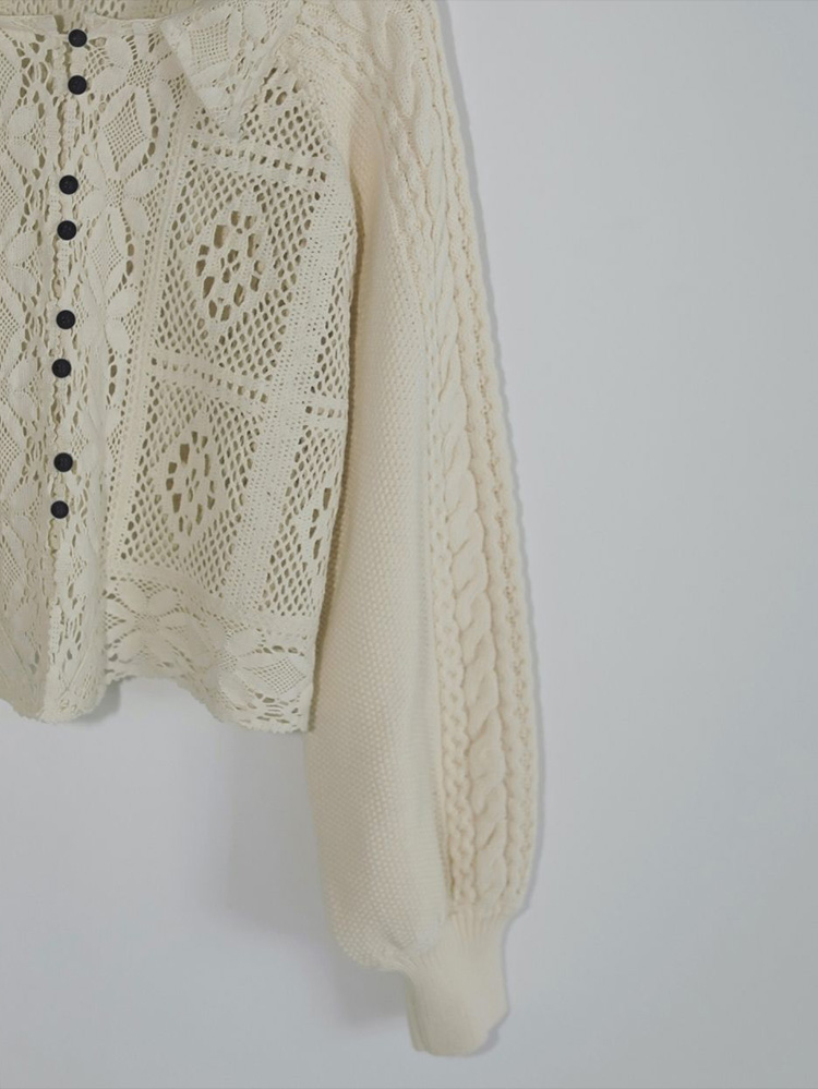 anuke（アンヌーク） 【SALE】アンヌーク 即日発送 Layered Lace Knit
